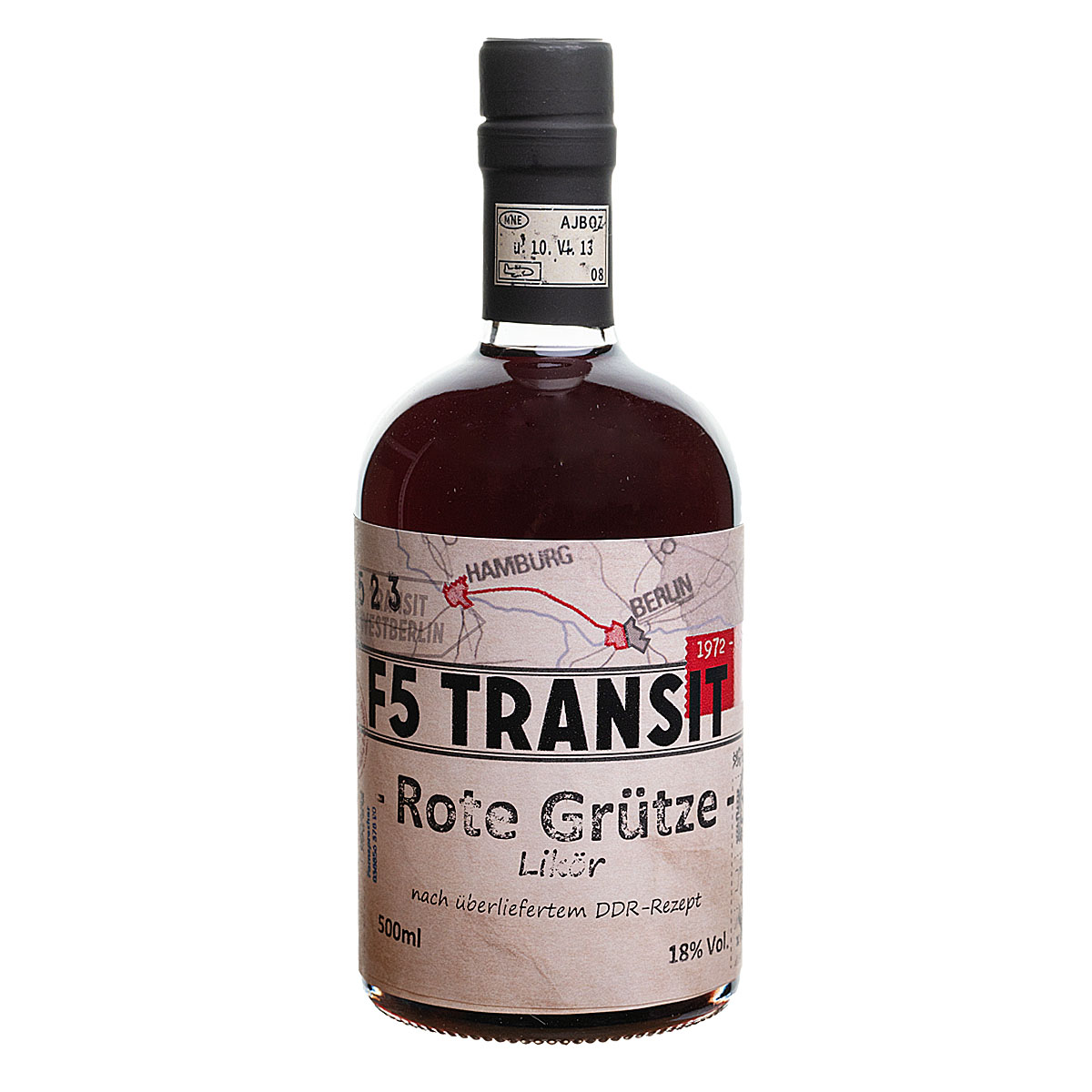 Rote Grütze Likör 0.5l (18%Vol) - F5 Transit (BRD-DDR)