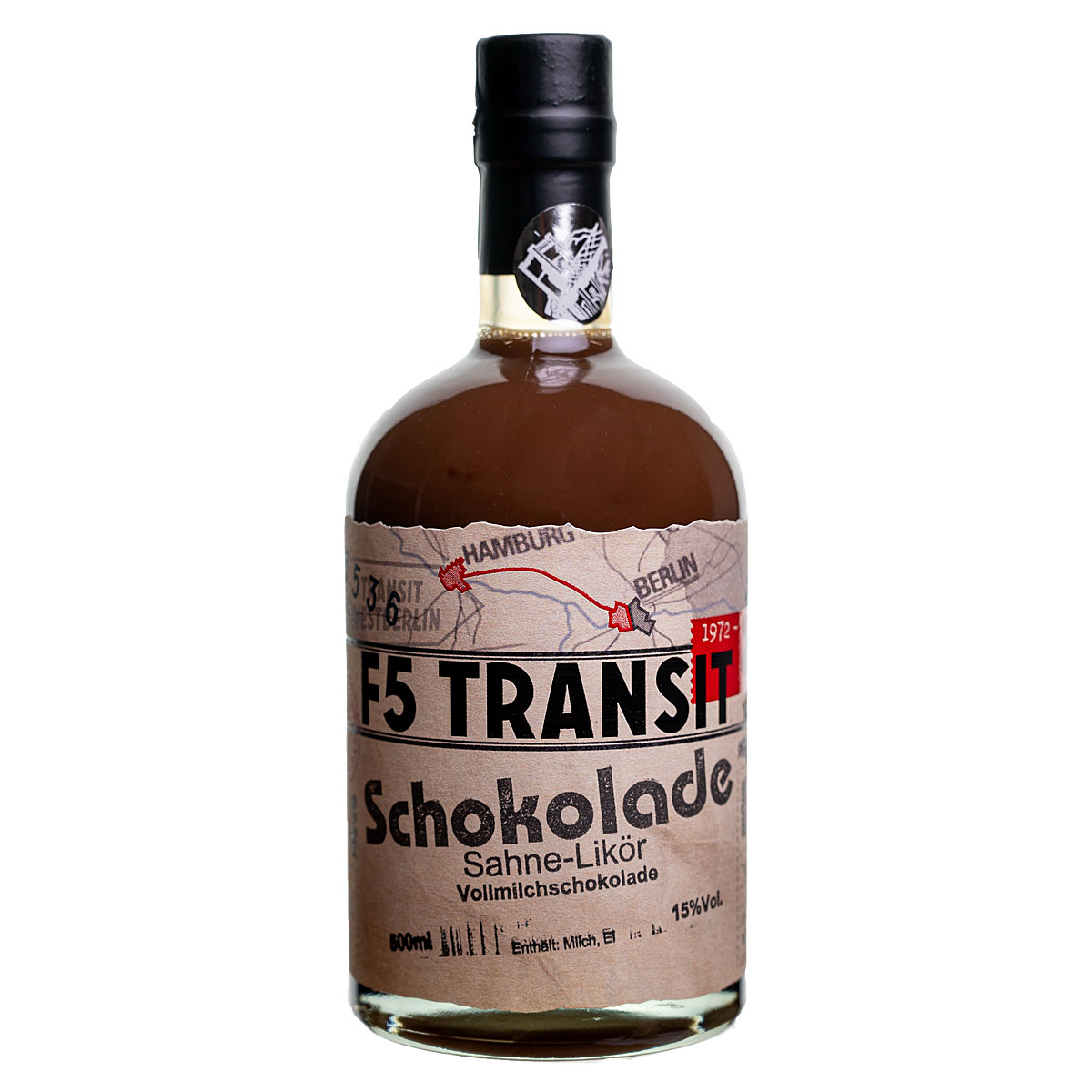 Schokolade Likör 0.5l (15%Vol) - F5 Transit (BRD-DDR)